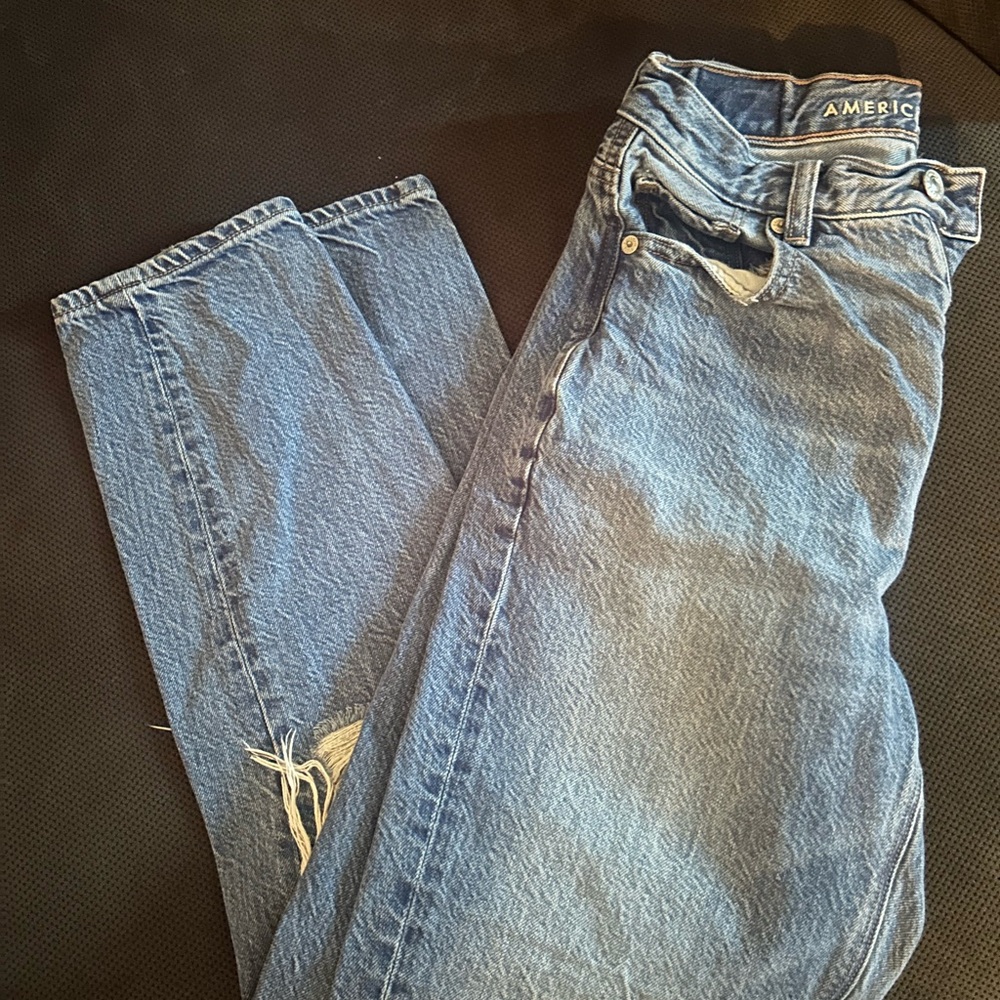 Highest Rise Mom Jeans in Blue